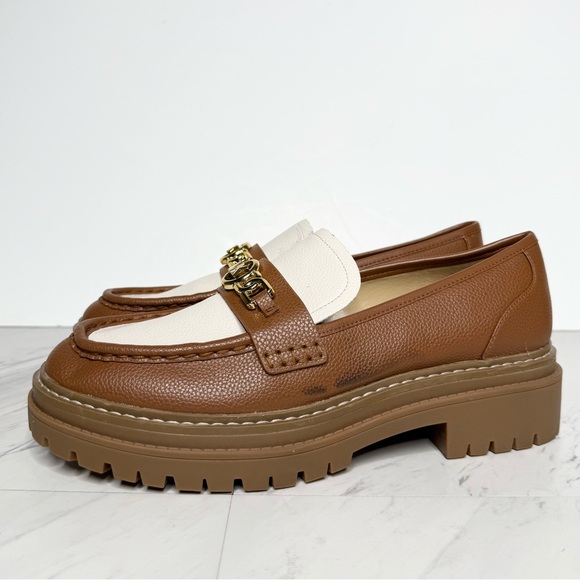 Michael Kors Brown Lug Sole Chunky Loafer 9M